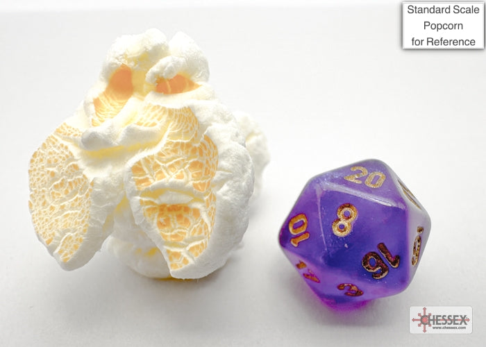 Chessex - Borealis Mini-hedral Royal Purple/gold Luminary 7-Die