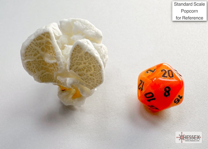 Chessex - Vortex Mini-hedral Orange/black 7-Die Set