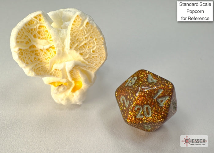 Chessex - Glitter Mini-hedral Gold/silver 7-Die Set