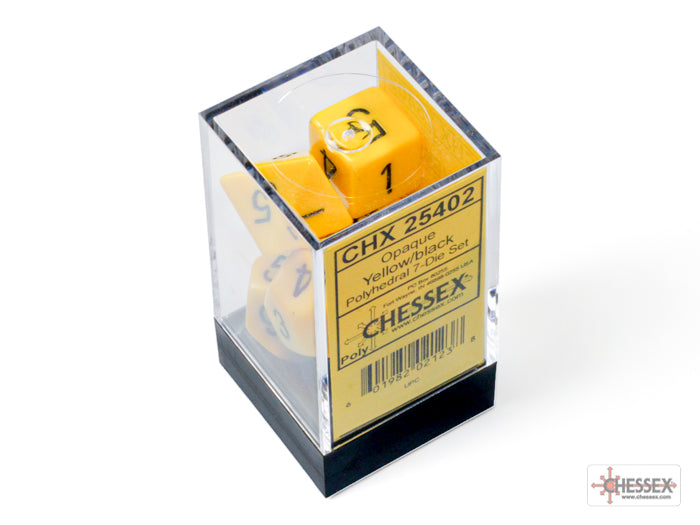 Chessex - Opaque White/black Polyhedral 7-Dice Set (Copy)