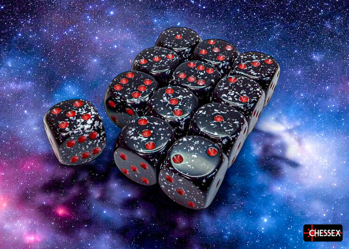 Chessex - Speckled Space 16mm d6 Dice Block (12 dice)