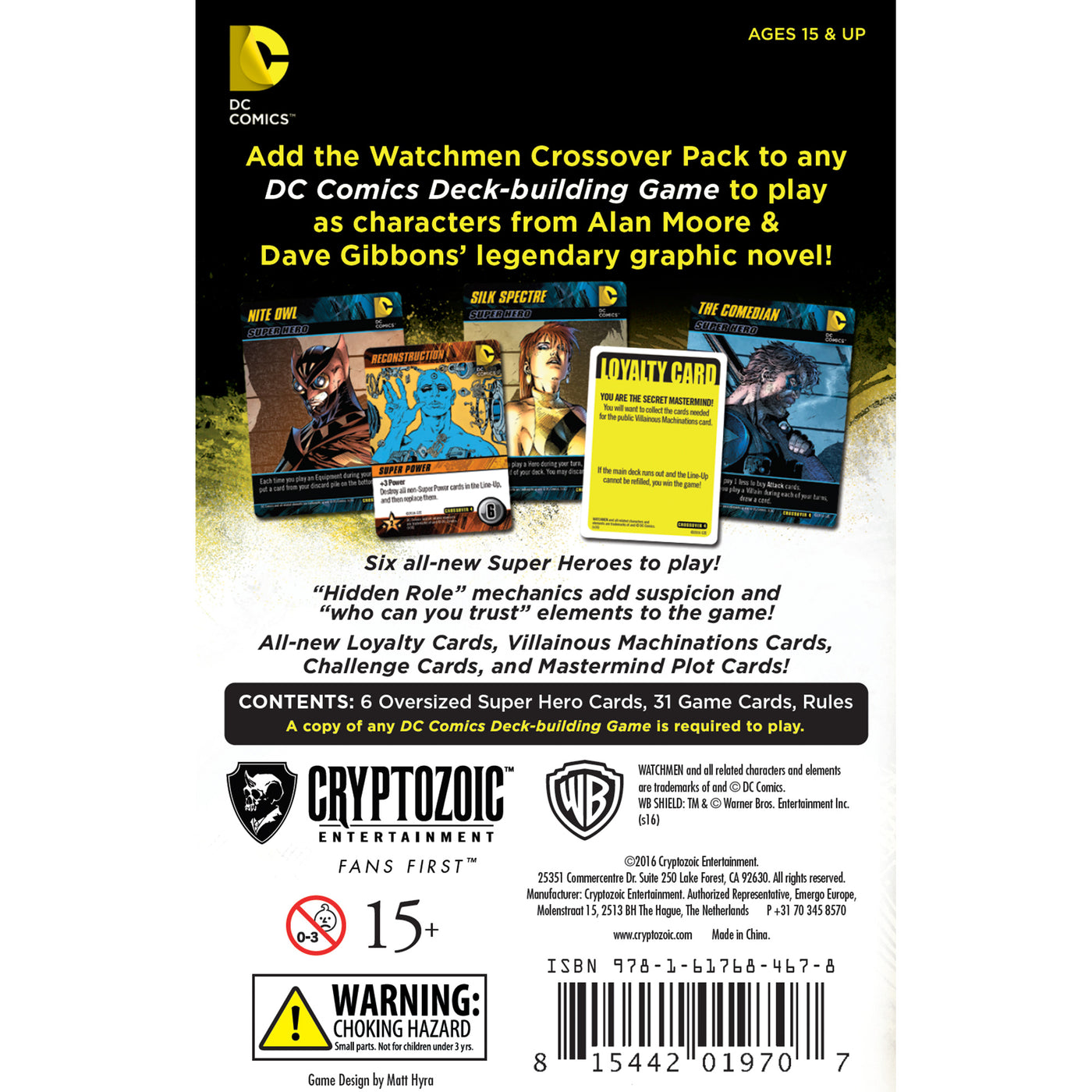 DC Comics Deck Building Game - WATCHMEN - Crossover Pack #04 - Expansion