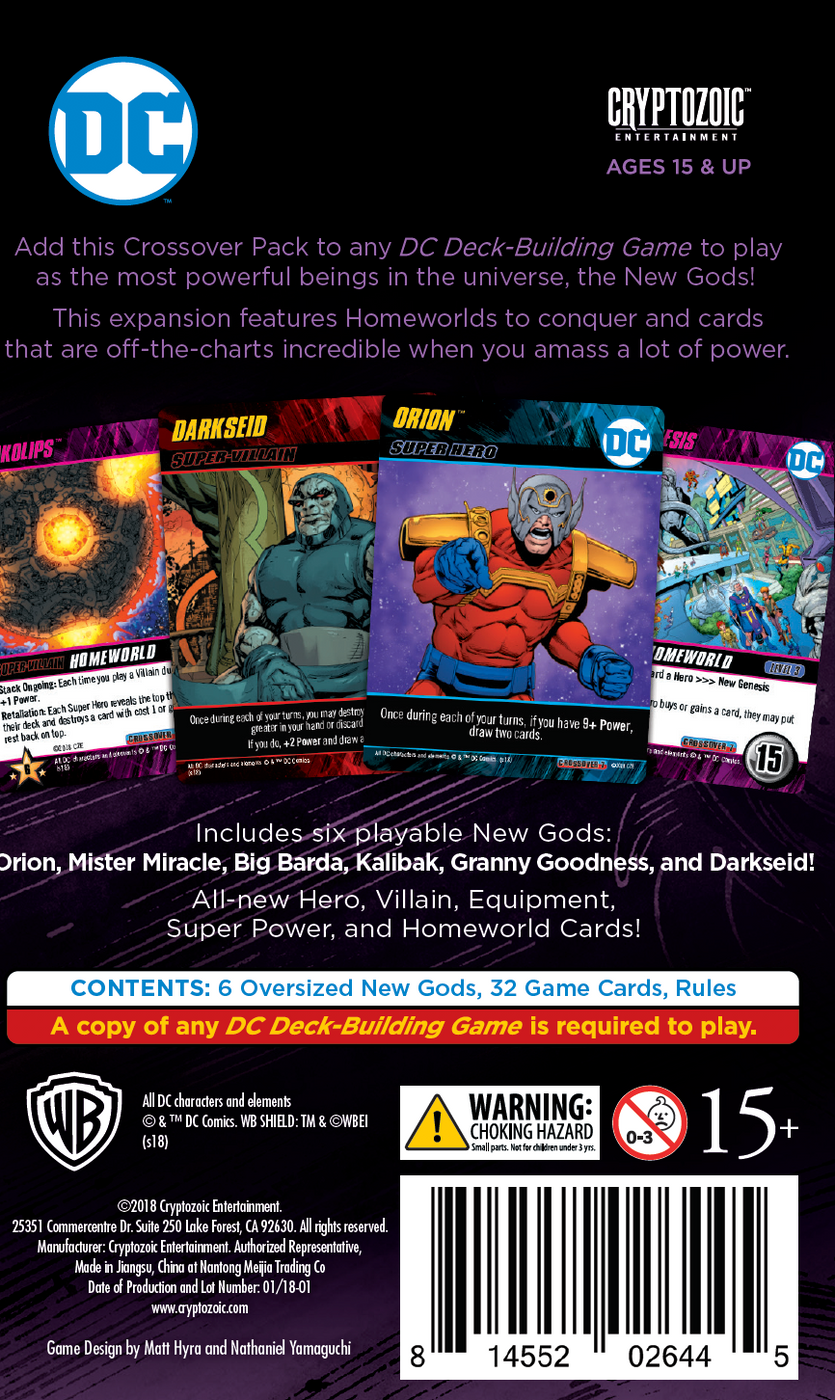 DC Comics Deck Building Game - The New Gods - Crossover Pack #07 - Expansion