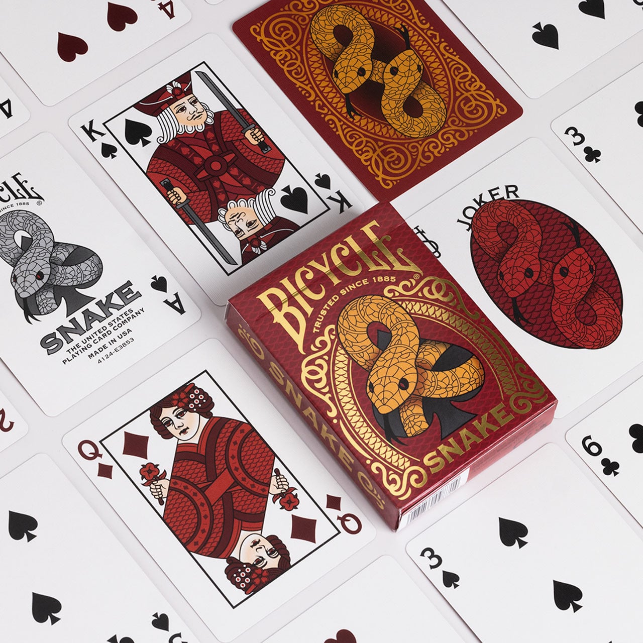 Bicycle Playing Cards - Snake (Foil)