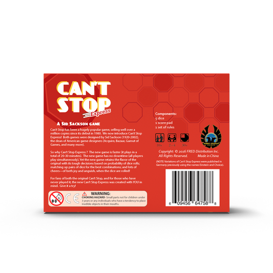 Can't Stop Express - A Fast Dice Game - Eagle Gryphon Games