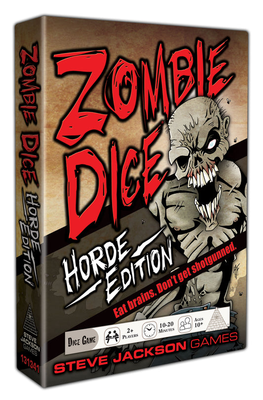 Zombie Dice Horde Edition - The Press Your Luck Dice Game - Steve Jackson Games