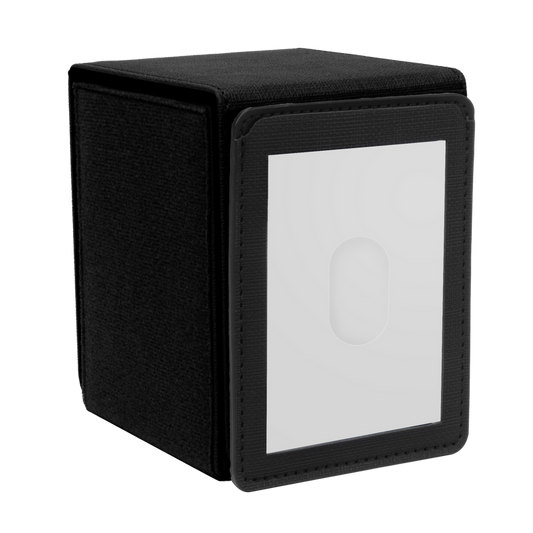 Ultra Pro - Patchcraft - Black Alcove Flip Deck Box - Customize your deck box!