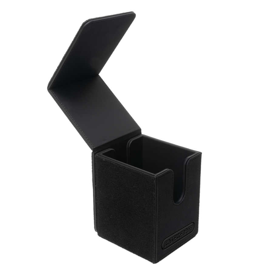 Ultra Pro - Patchcraft - Black Alcove Flip Deck Box - Customize your deck box!