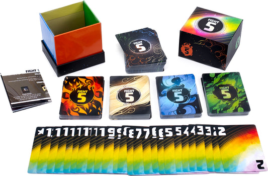 Fight 5 - A Colorful take on a classic War-Style Card Game - Chip Theory Games