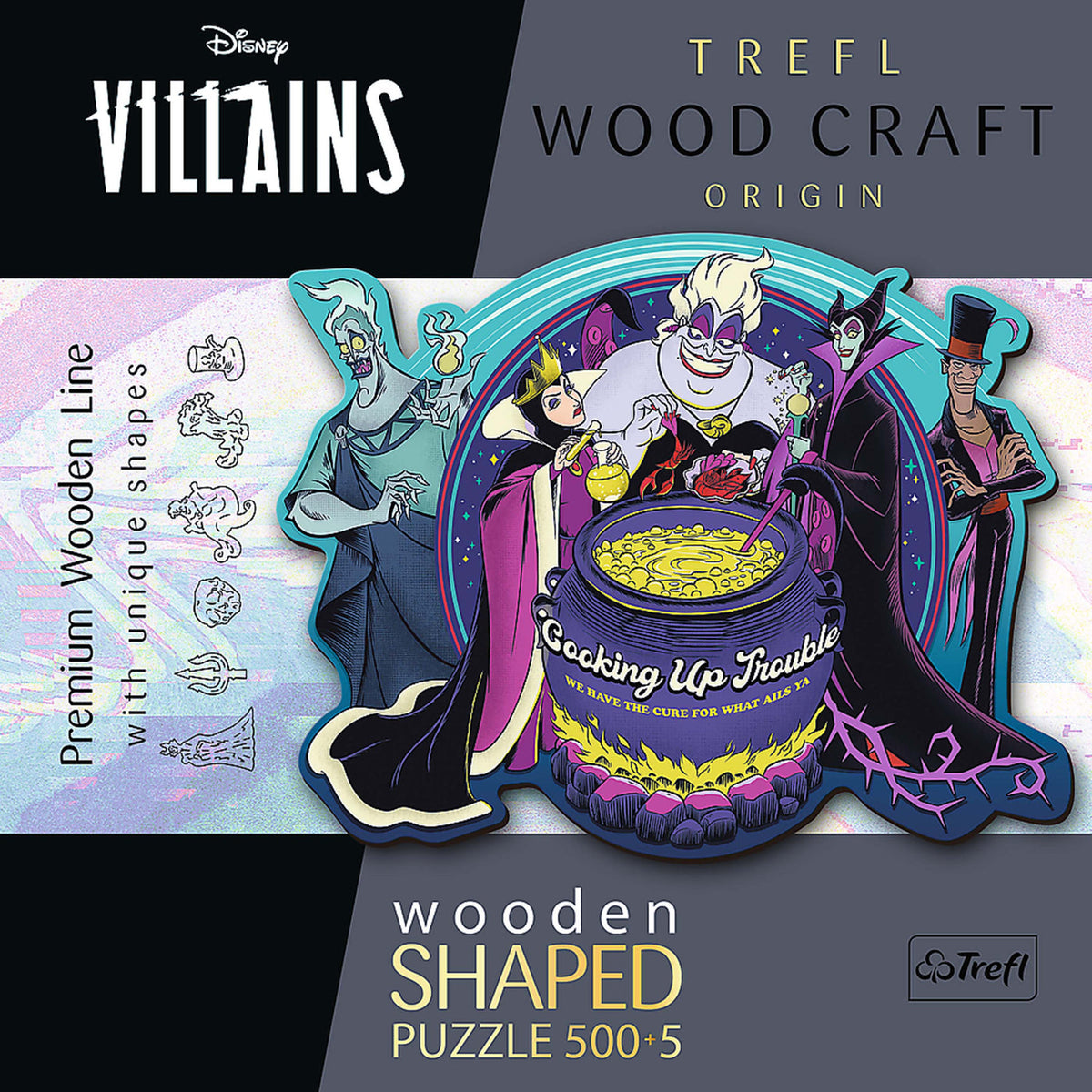 Puzzle: Woodcraft: Disney Villains 500 + 5 Piece