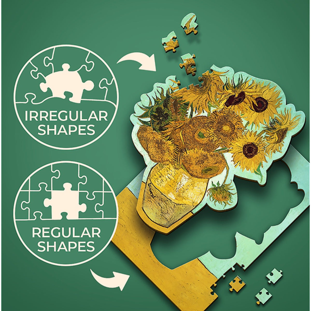 Wooden Puzzle: Vincent Van Gogh Sunflowers - 200 Piece