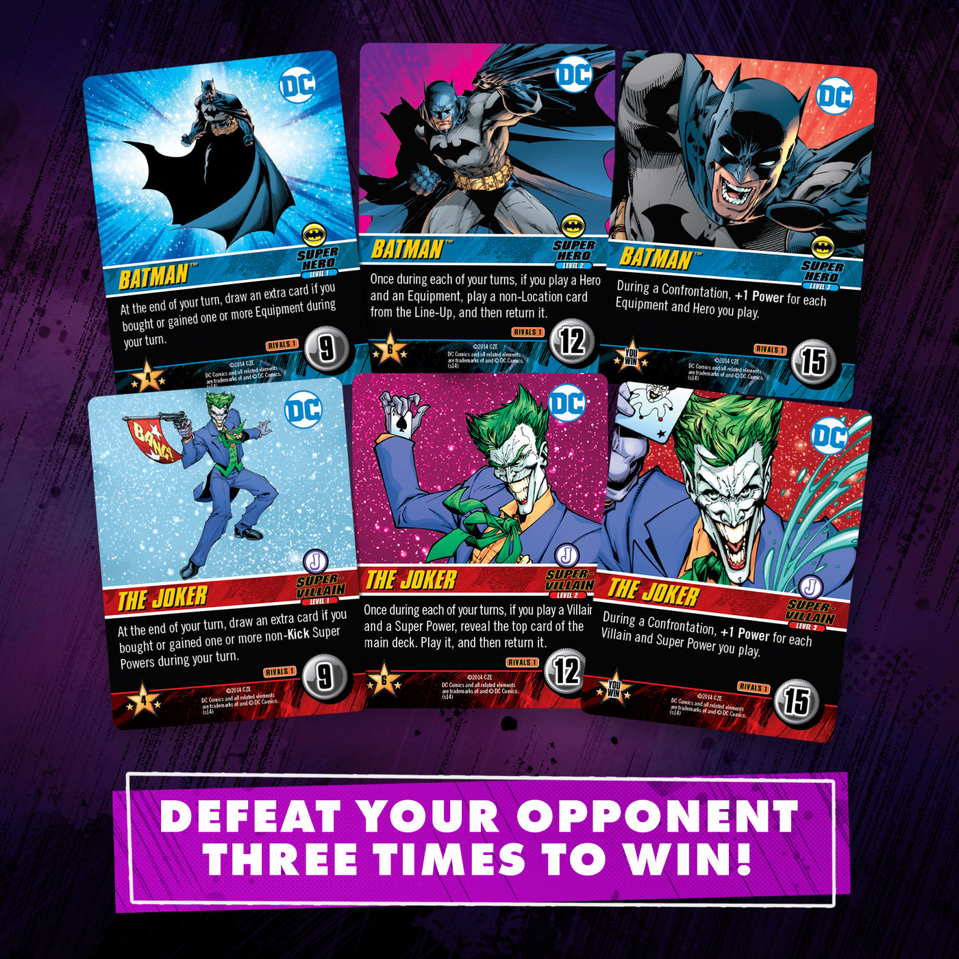 DC Comics Deck Building Game - DC Rivals - Batman vs. Joker Card Game Expansion