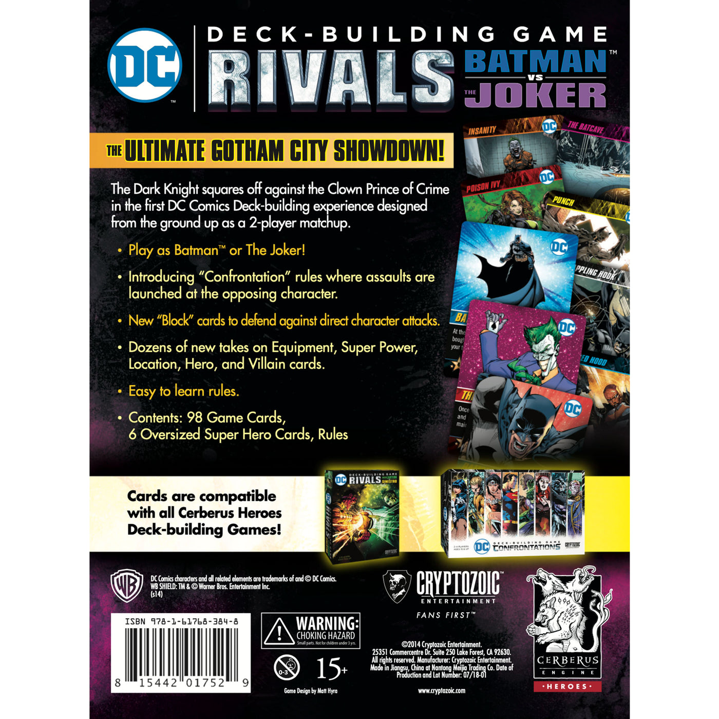 DC Comics Deck Building Game - DC Rivals - Batman vs. Joker Card Game Expansion