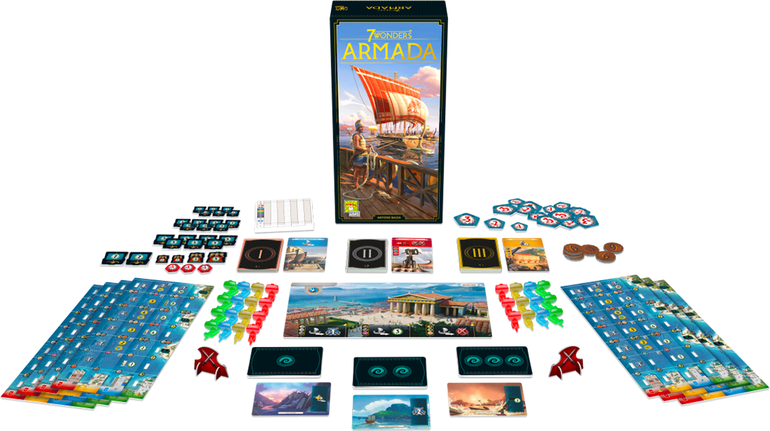 7 Wonders - Armada Expansion - Board Game - Repos Production