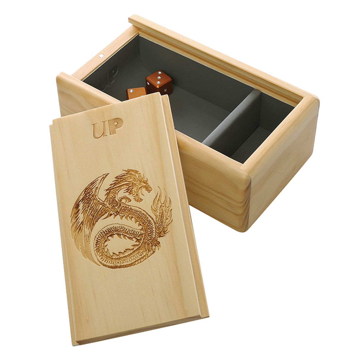Ultra Pro - Premium Wooden Dice Tray - The Ark - Dragon Pattern