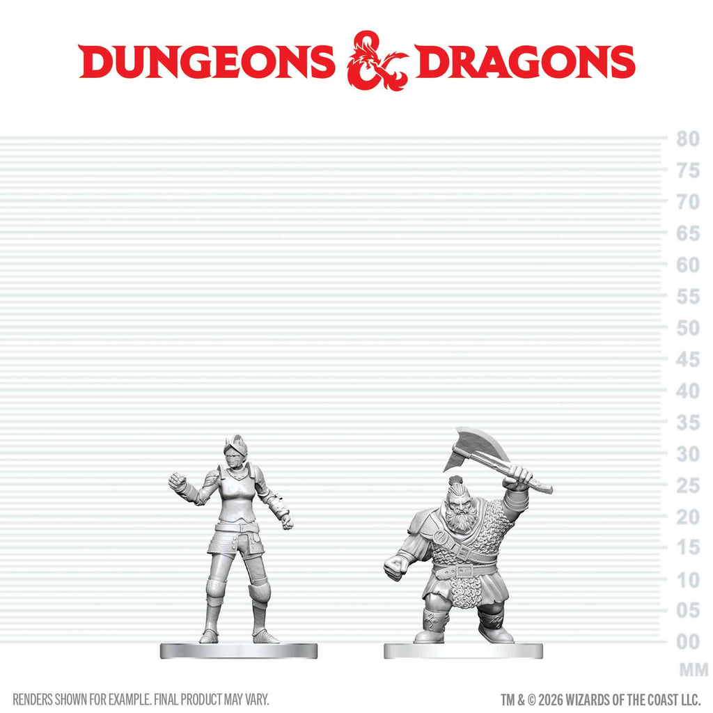 Dungeons & Dragons - Cultist of Bane & Dwarf Zhentilar Soldier - Nolzur's Marvelous Miniatures