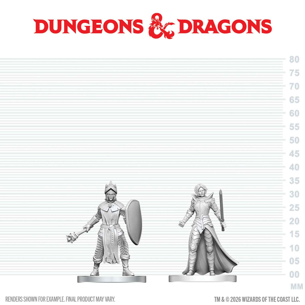 Dungeons & Dragons - Black Gauntlet & Zhentilar Paladin of Bane - Nolzur's Marvelous Miniatures