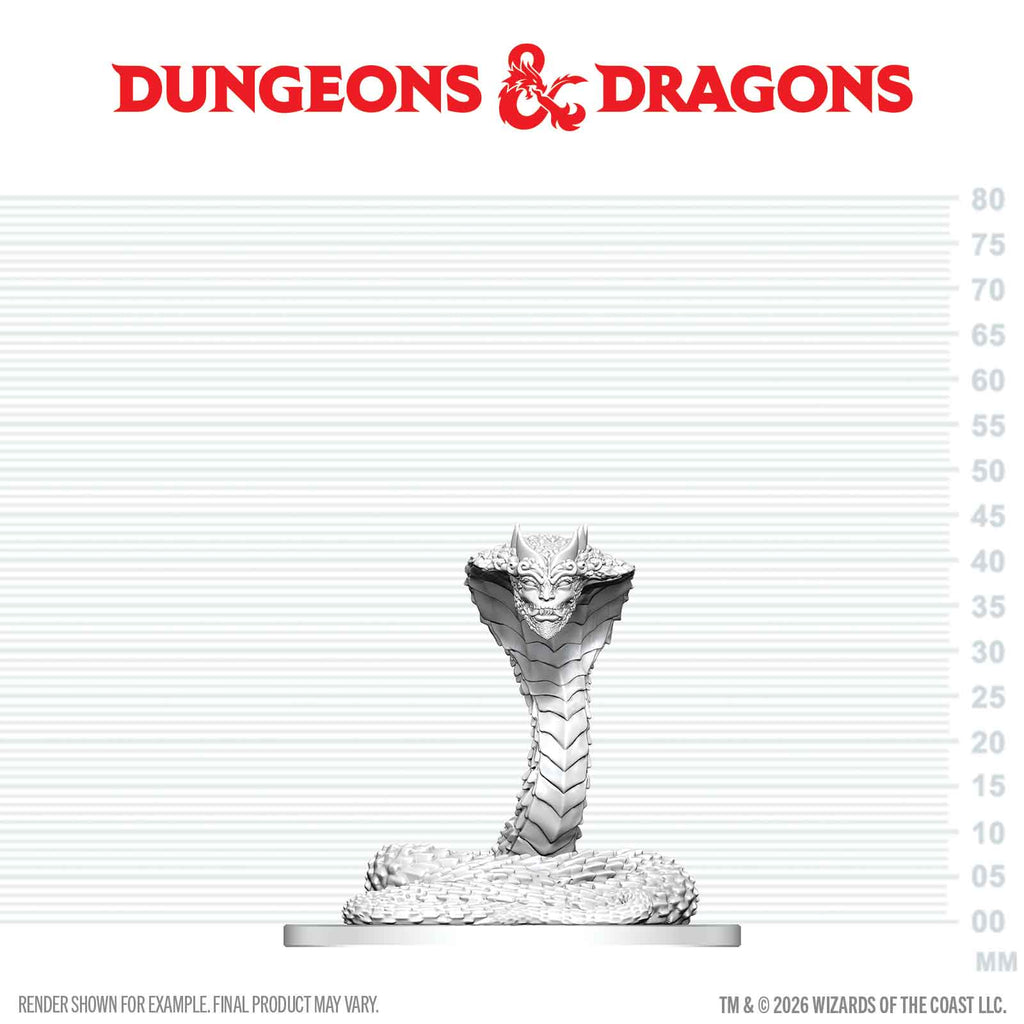 Dungeons & Dragons Unpainted Miniatures - Guardian Naga - Nolzur's Marvelous Miniatures