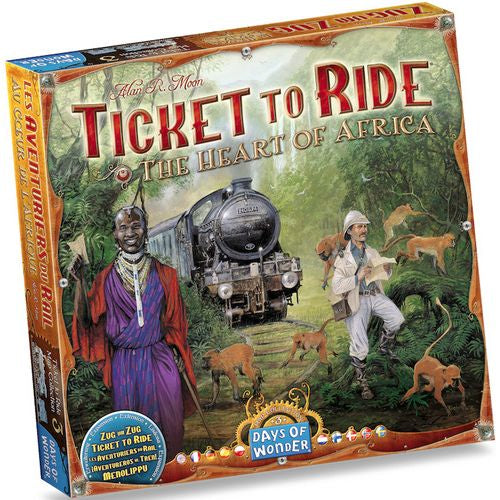 Ticket To Ride - The Heart of Africa - Map Collection #03 - Board Game - Days of Wonder
