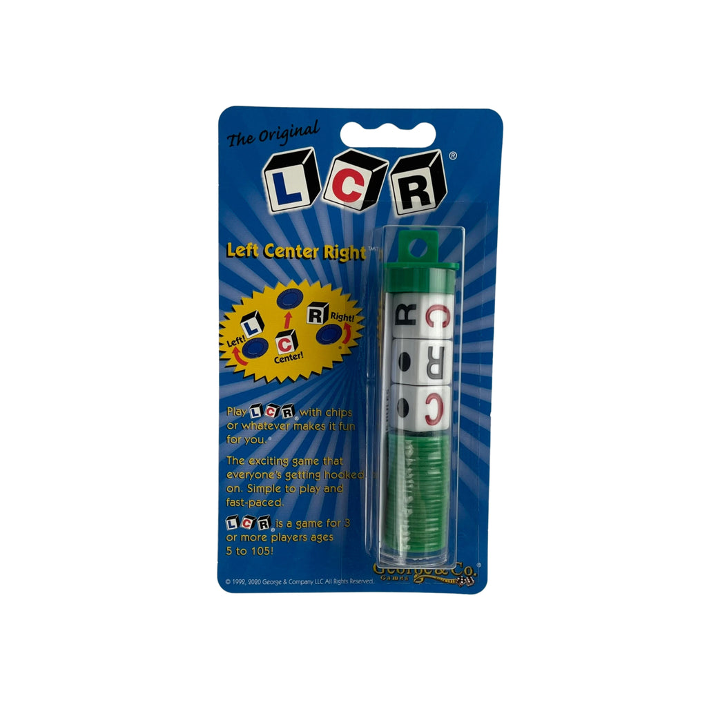 LCR - Left Center Right - The original Dice Game - Blister Pack - George & Co.