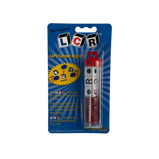 LCR - Left Center Right - The original Dice Game - Blister Pack - George & Co.