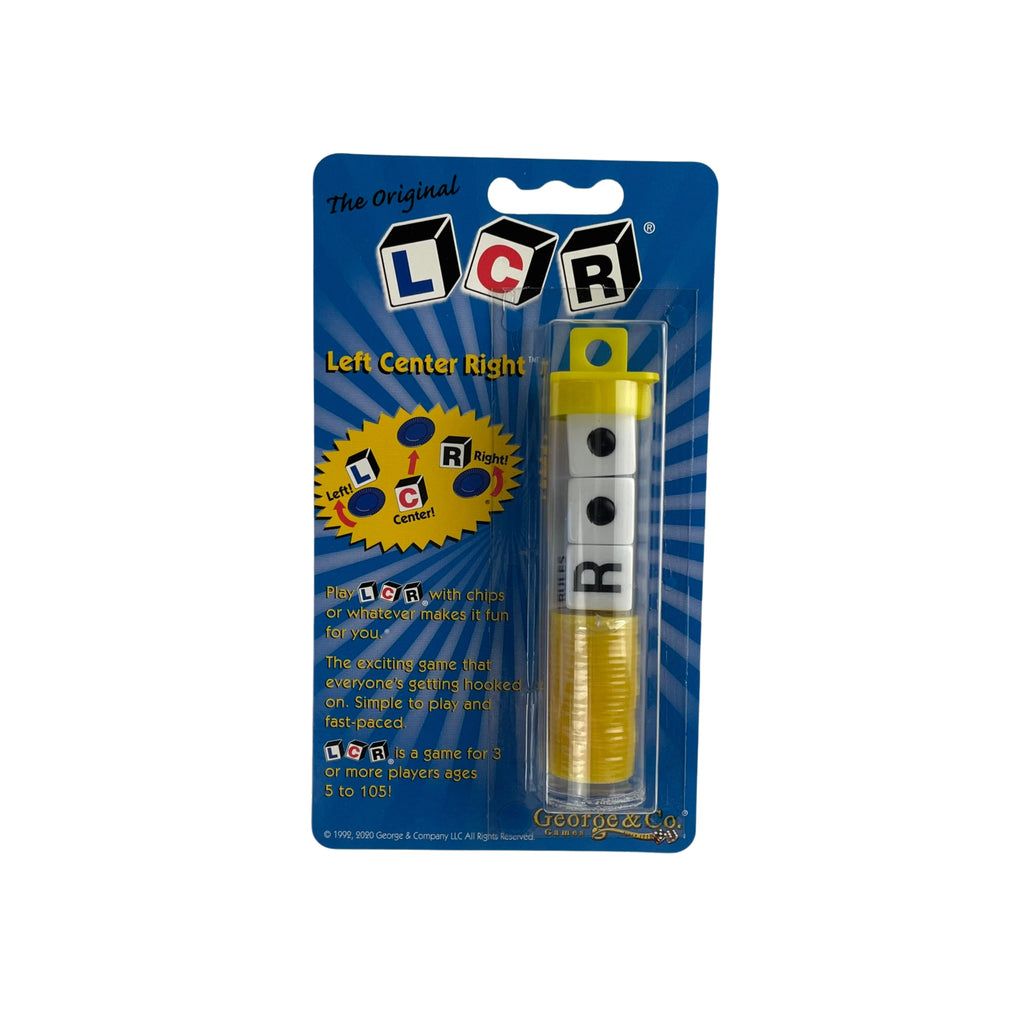LCR - Left Center Right - The original Dice Game - Blister Pack - George & Co.