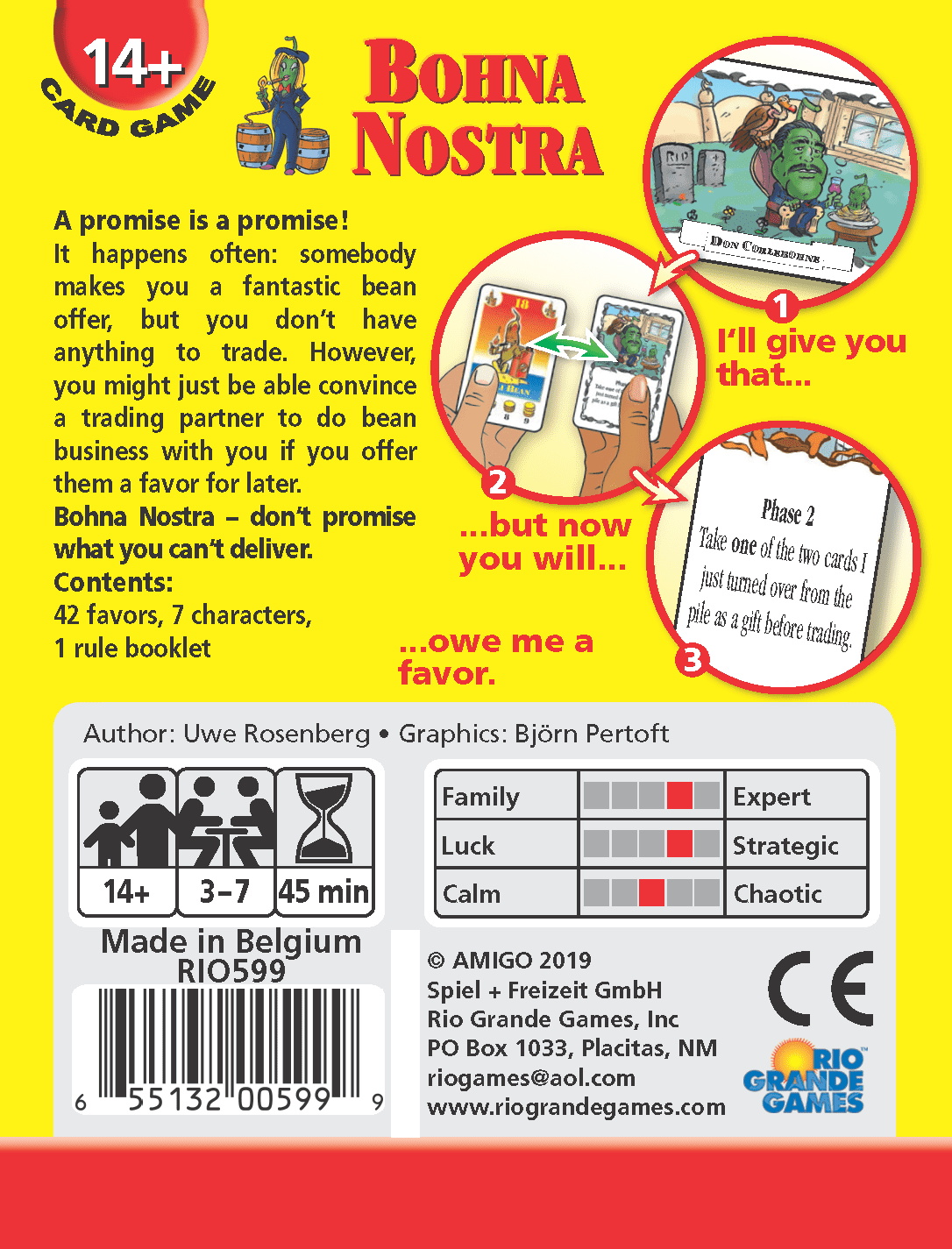 Bohnanza - Bohna Nostra Expansion - Rio Grande Games