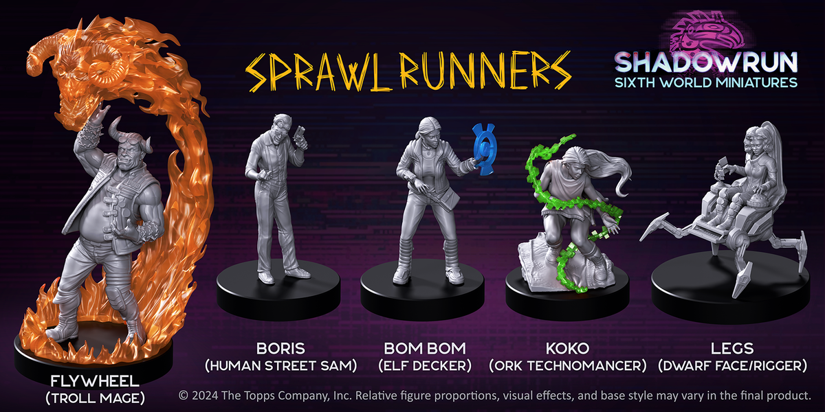 Shadowrun Sixth World - Sprawl Runners Miniatures