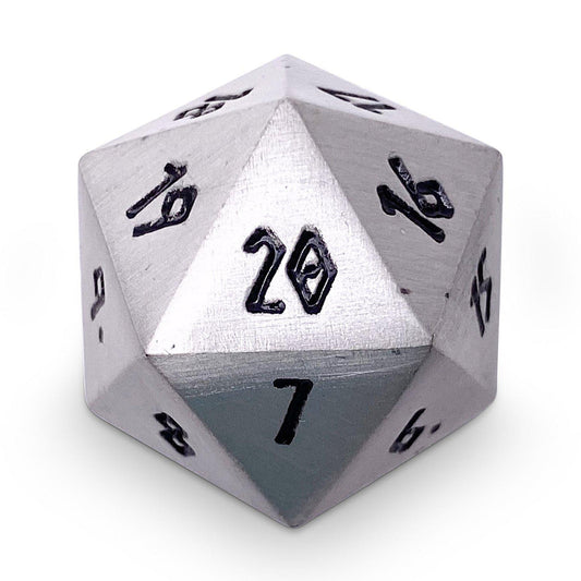 Norse Foundry - Aged Mithral - 1 x 25mm D20 Countdown Dice