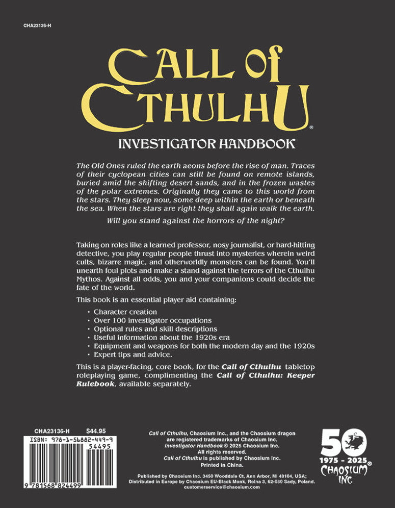 Call of Cthulhu - 50th Anniversary Slipcase Set - Chaosium Inc.