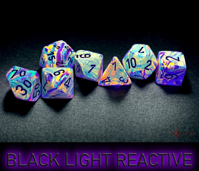 Chessex - Festive Vibrant/brown Polyhedral 7-Dice Set