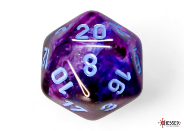 Chessex - Nebula Nocturnal/blue Luminary Polyhedral 7-Dice Set