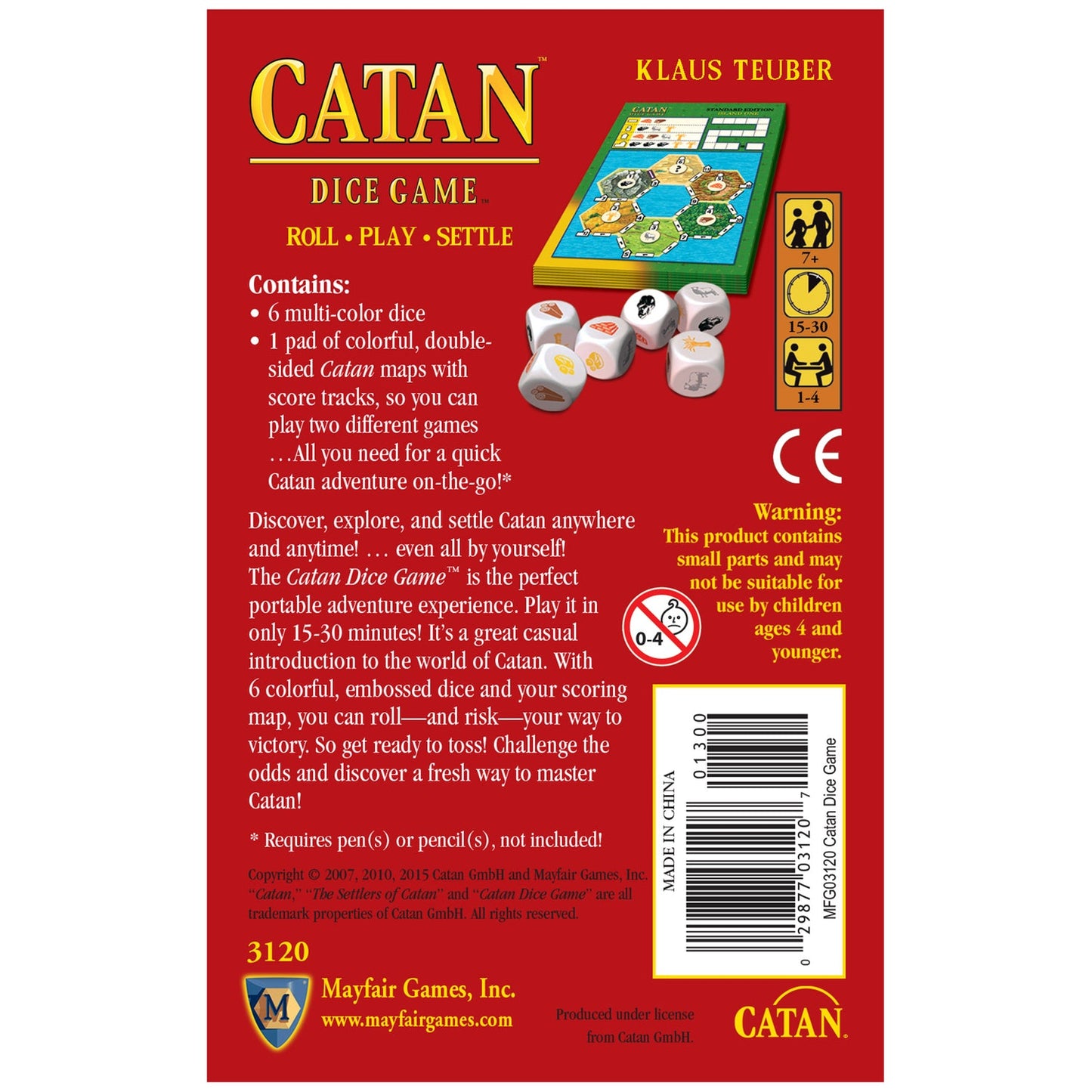 CATAN Dice Game - Catan STUDIO / Mayfair Games