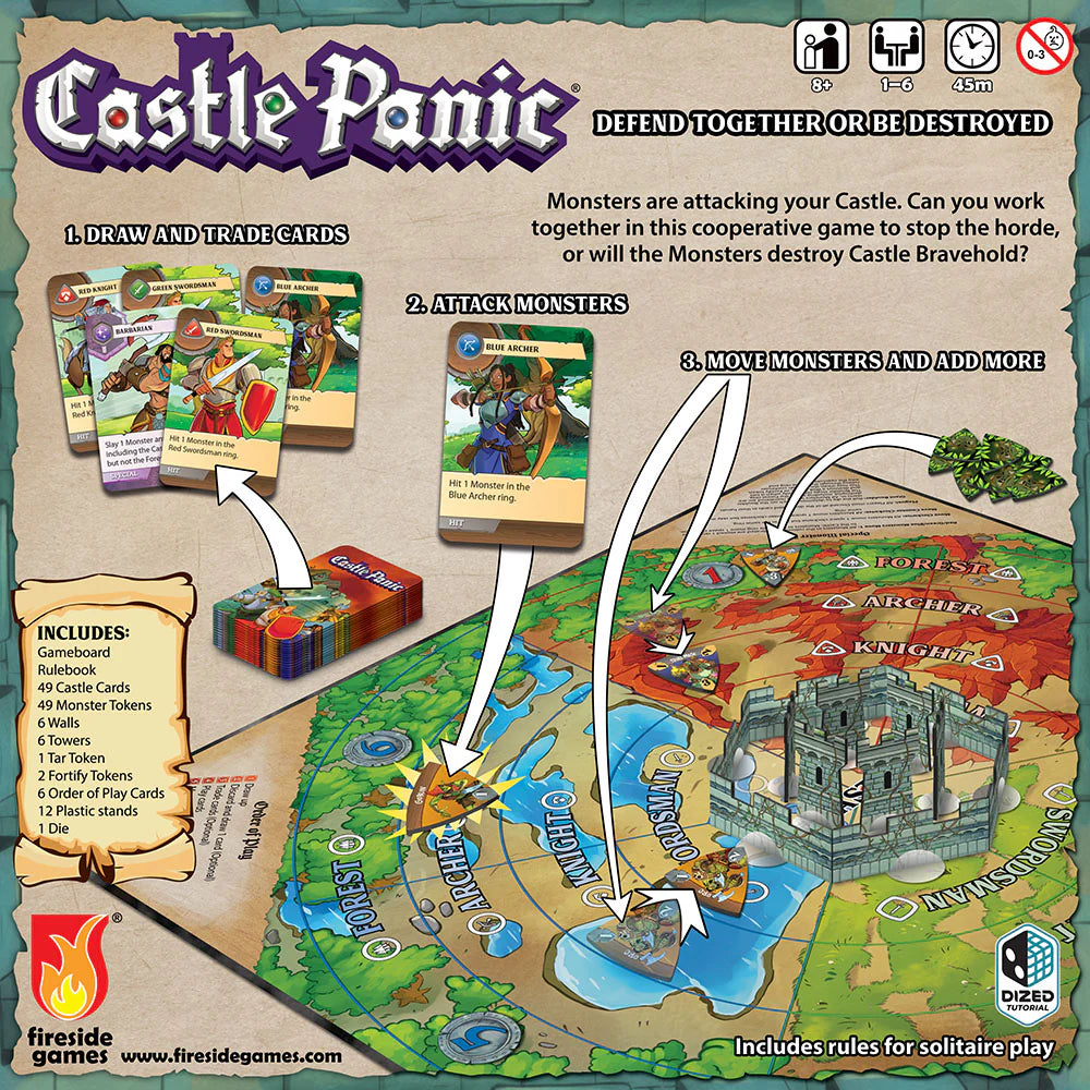 Castle Panic 2nd Edition - Cooperative Board Game - Fireside Games