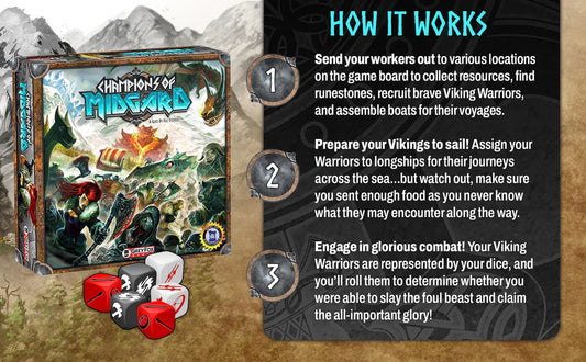Champions of Midgard - A Board Game of Viking Heroes - Grey Fox Games