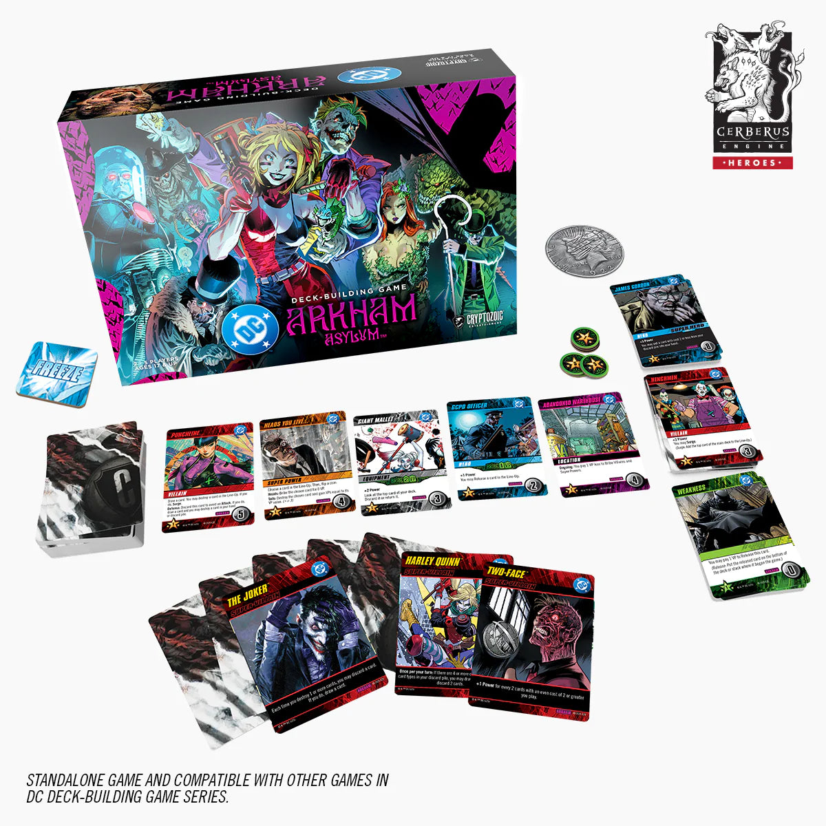 DC Comics Deck Building Game - Arkham Asylum Core Set - Cryptozoic Entertainment