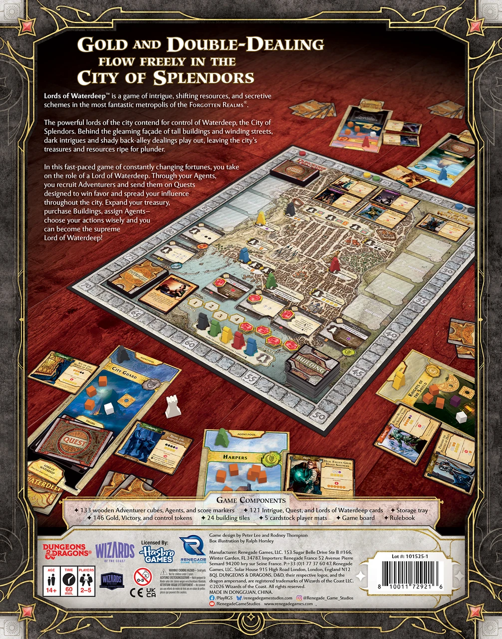 Dungeons & Dragons - Lords of Waterdeep - The Board Game - Renegade Games