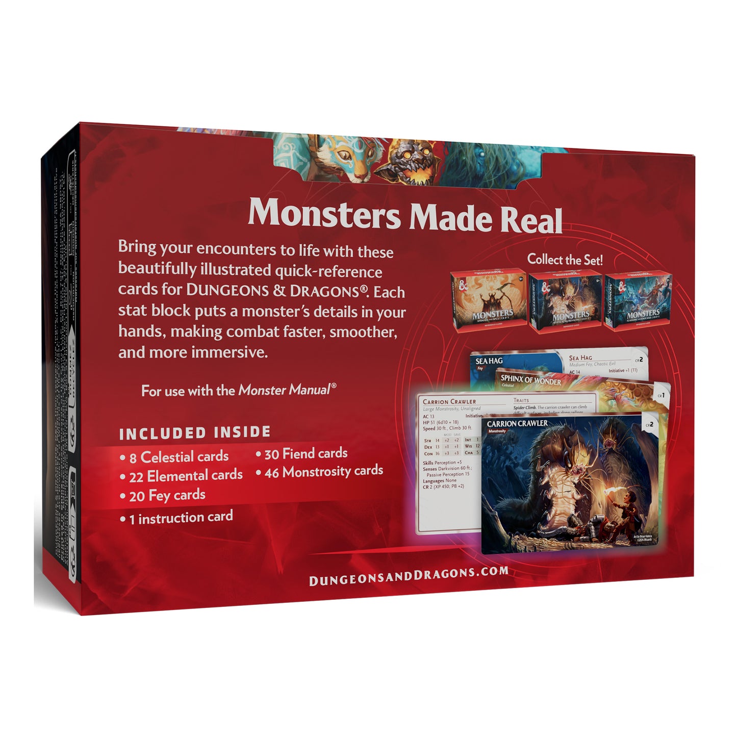 Dungeons & Dragons Reference Cards - Trove Monsters (Mystical and Menacing // CR 0-5)
