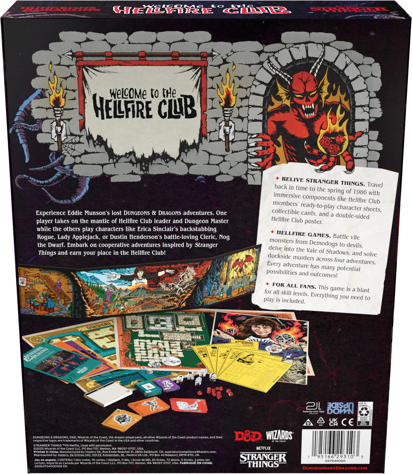 Dungeons & Dragons RPG: Stranger Things - Welcome to the Hellfire Club Box Set - Wizards of the Coast
