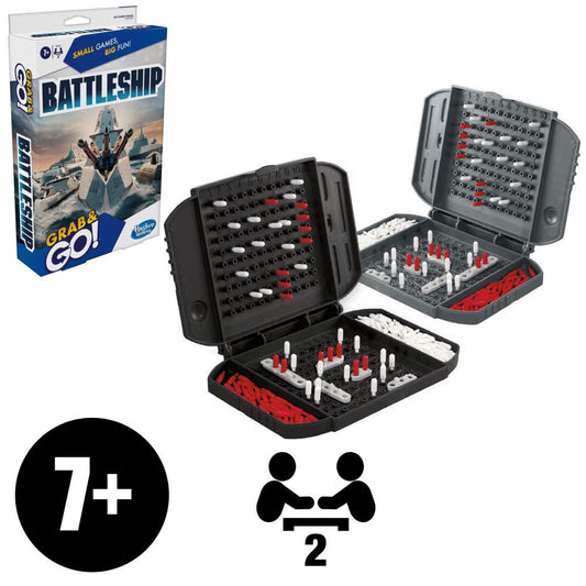 Grab & Go Games - Battleship - Classic Hasbro Travel Game