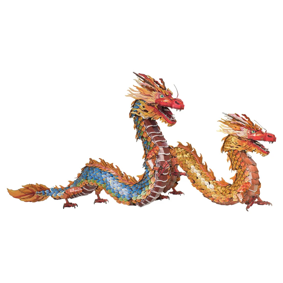 Giant Dragon Puzzle Model Kit - Dual Tone
