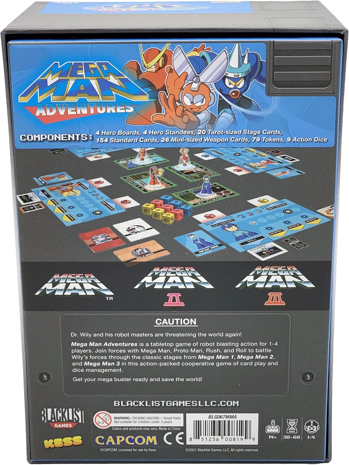Mega Man Adventures - The Cooperative Board Game - Kessler Corp Games