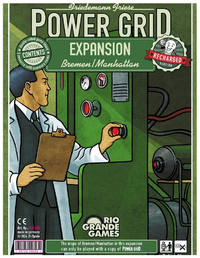 Power Grid - Recharged - Bremen/Manhattan Map Expansion - Rio Grande Games
