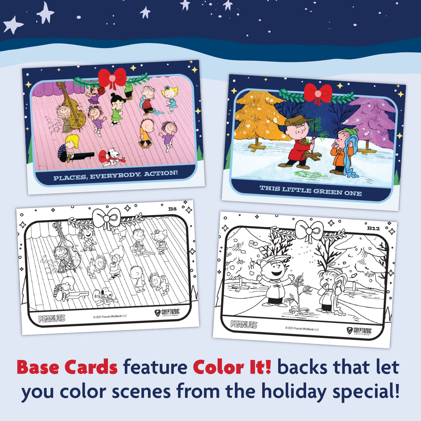 Peanuts Playpaks: A Charlie Brown Christmas - Collector's Cards - Cryptozoic