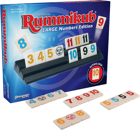 Rummikub - Large Numbers Edition - Classic Rummy Game - Pressman