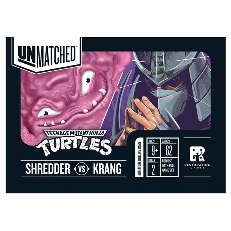 Unmatched Adventures: TMNT - Teenage Mutant Ninja Turtles: Shredder/Krang Hero Deck Expansion - Restoration Games