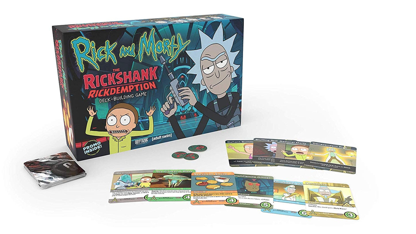 Rick and Morty - The Rickshank Redemption - Deck Building Game - Confrontations - Cryptozoic Entertainment