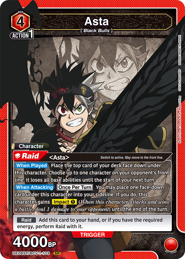 Union Arena TCG: Black Clover Starter Deck - Sword of the Wizard King - BanDai
