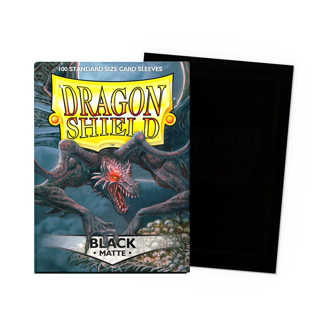 Dragon Shield Card Sleeves - 100 Count - Matte: Black