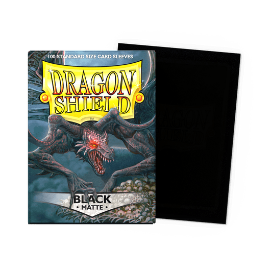 Dragon Shield Card Sleeves - 100 Count - Matte: Black